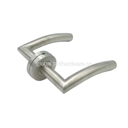 Door Handle Stainless Steel Simple Design Stainless Steel Interior Lever Door Handle Factory